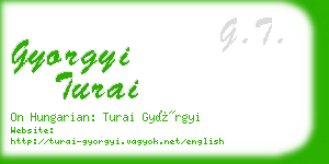 gyorgyi turai business card